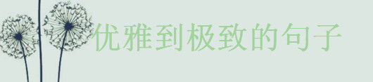 形容優雅到極致的句子,俏皮而不失優雅的短句盤點